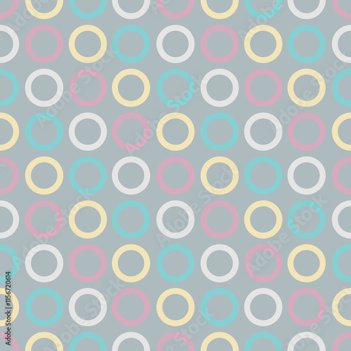 Neon Pastel Polka Dot Seamless Patterns