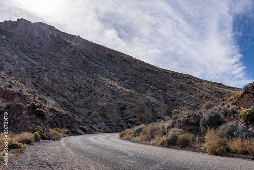 Older Volcanics, Rhyolite and rhyodacite volcanic rocks ( TV ); Greenwater Volcanics; Dante’s View
Road,  Death Valley National Park, California. Mojave Desert / Basin and Range Province.	
 photo