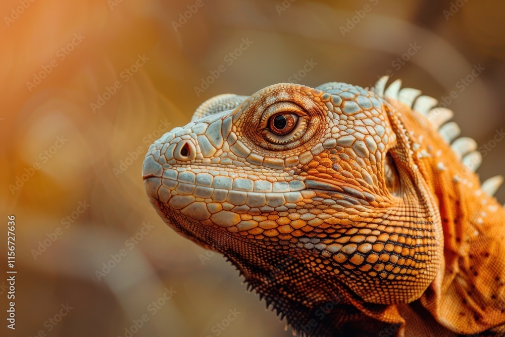 Fototapeta premium Close-Up Portrait of an Iguana