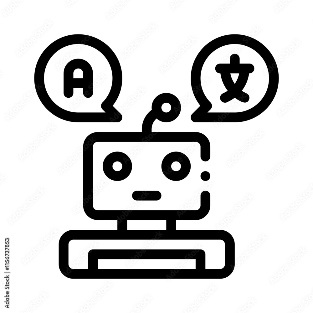 Machine line icon Machine line icon