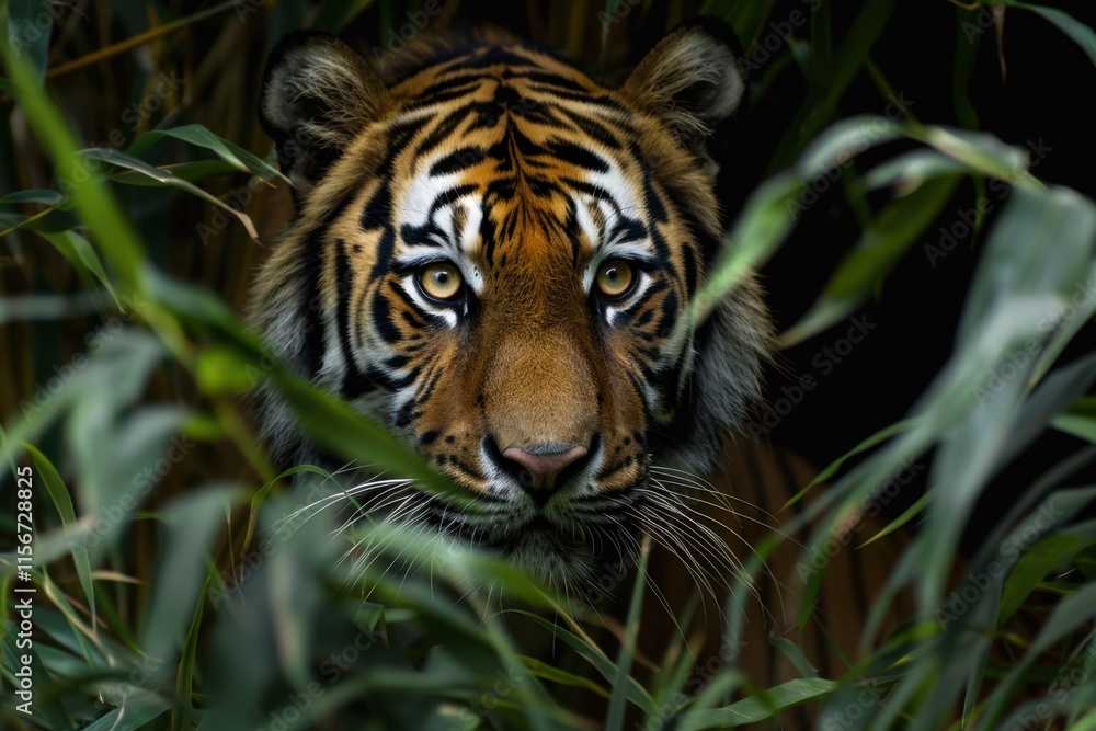 Tiger Lurking in the Shadows Tiger Lurking in the Shadows