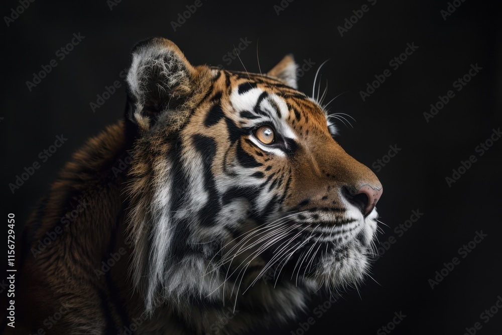 Fototapeta premium Close-up Portrait of a Tiger's Face