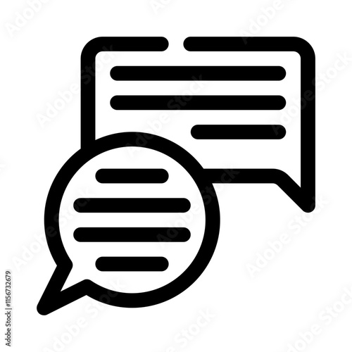 Comments line icon