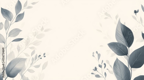 Soft Monochromatic Banner Header Template with copy space