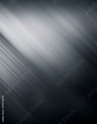 Dark silver bright photorealistic blurred gradient background