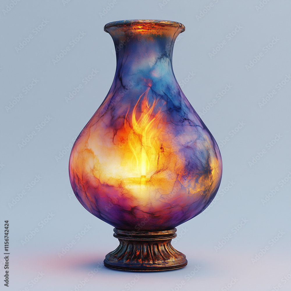 3d Cute Render Antique Lamp Soft Candleligh 3d Cute Render Antique Lamp Soft Candleligh