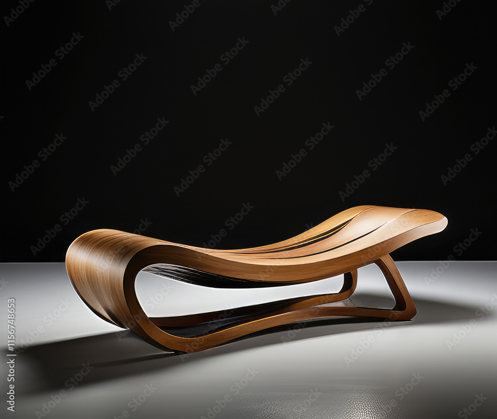 Modern Wooden Chair with Unique Curved Sculptural 9 Modern Wooden Chair with Unique Curved Sculptural 9