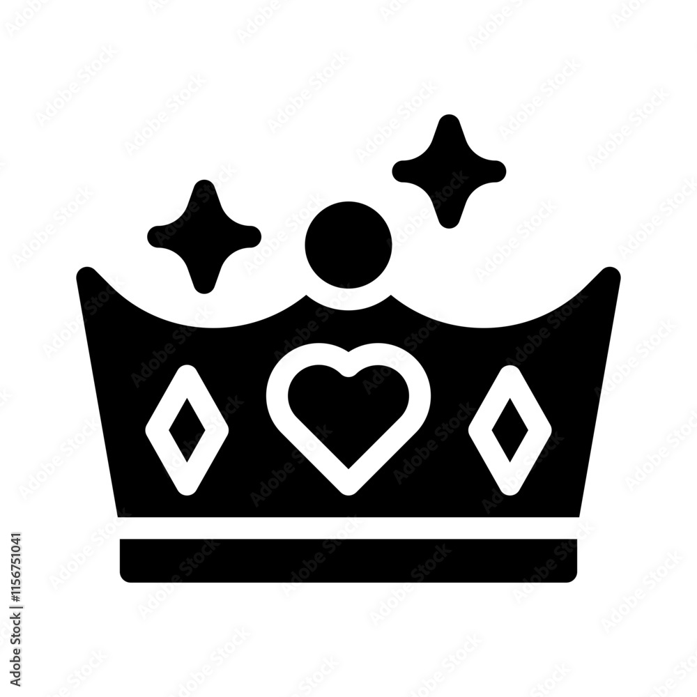 royalty glyph icon