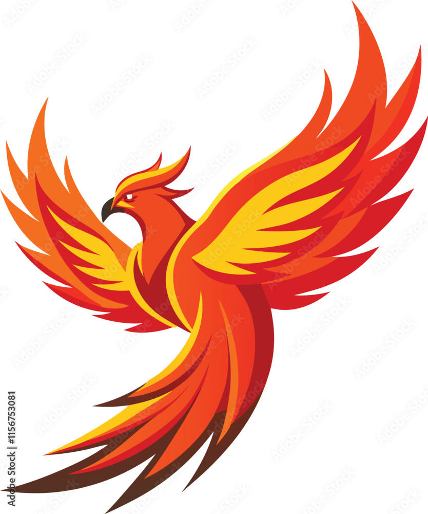 Fototapeta premium Iconic Phoenix Logo for Bold and Resilient Brands
