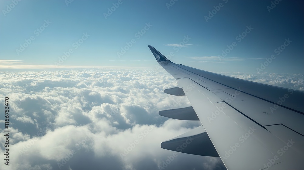 Above the Clouds: A Stunning Aerial View from a Flight Above the Clouds: A Stunning Aerial View from a Flight