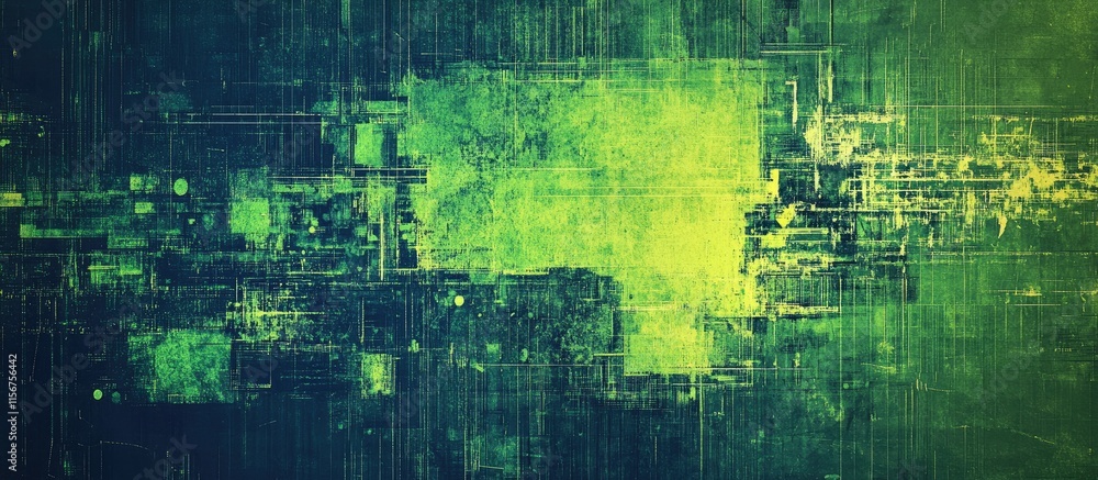 Grunge textured blue and green background with abstract patterns suitable for panoramic banners and creative design projects Grunge textured blue and green background with abstract patterns suitable for panoramic banners and creative design projects