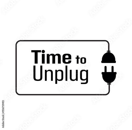 unplug icon on white background	