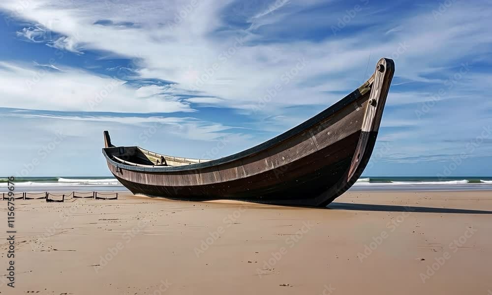Discover the Serenity of a Beachside Boat: Perfect for Calm Seascapes and Relaxing Moments Discover the Serenity of a Beachside Boat: Perfect for Calm Seascapes and Relaxing Moments