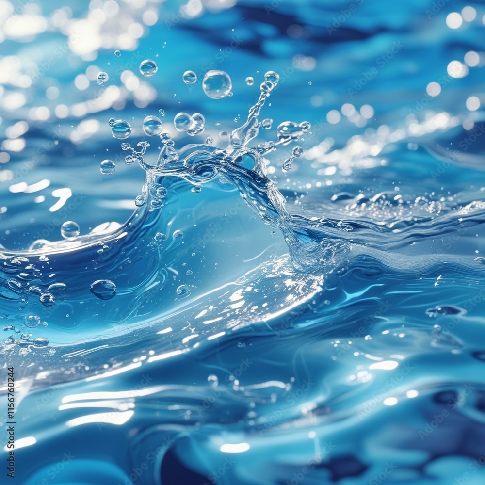 :Light reflections and ripples on the surface of the transparent blue water. Summer banner background in an abstract style Waves of water in the sun with copy space Micellar toner emulsion for cosmeti :Light reflections and ripples on the surface of the transparent blue water. Summer banner background in an abstract style Waves of water in the sun with copy space Micellar toner emulsion for cosmeti
