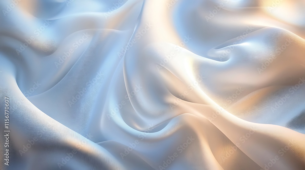 Close-up Photo: Smoothly Draped Luxurious Fabric Mockup, Softly Illuminated. AI Generated Close-up Photo: Smoothly Draped Luxurious Fabric Mockup, Softly Illuminated. AI Generated
