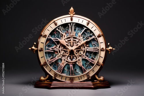 14 sentiment sundial clock like display with emotions instead of