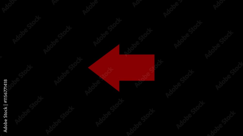 Arrow direction sign animation. Arrow vector icon. blue moving arrow on black background. Arrow direction sign animation. Arrow vector icon. blue moving arrow on black background.