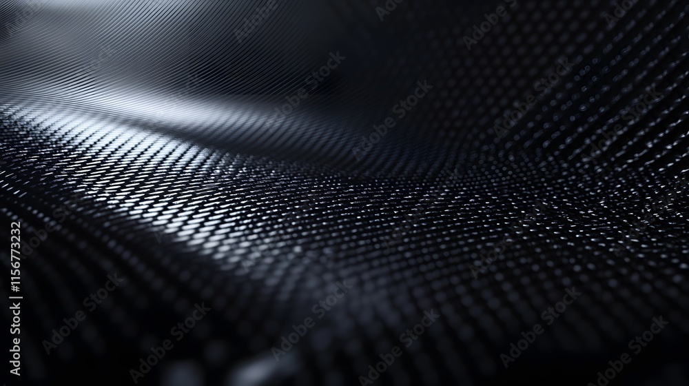 Abstract Black Textured Surface Showing Wavelike Pattern Abstract Black Textured Surface Showing Wavelike Pattern