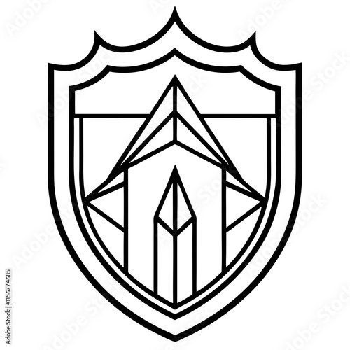 Hedge Fund Line Art Vector Design