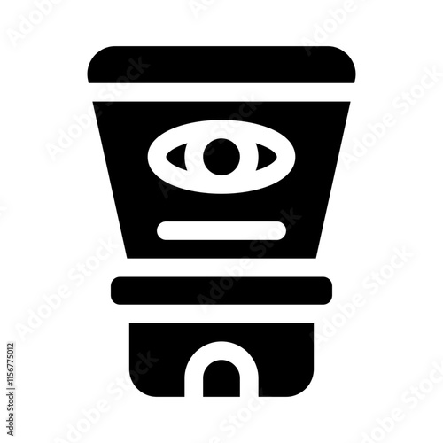 eye cream glyph icon