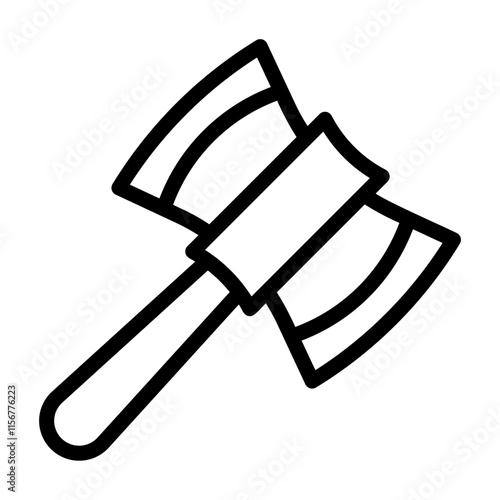 axe Line Icon