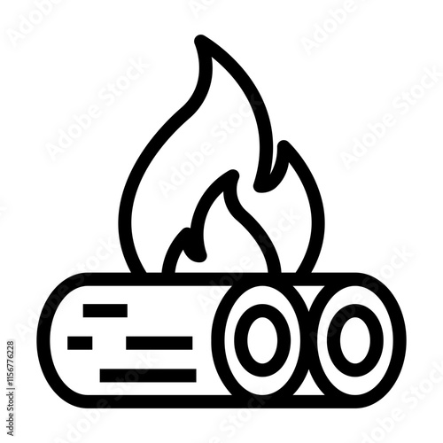 bonfire Line Icon