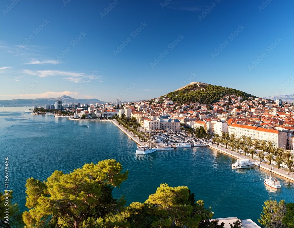 Fototapeta premium Old town of Split in Dalmatia, Croatia.