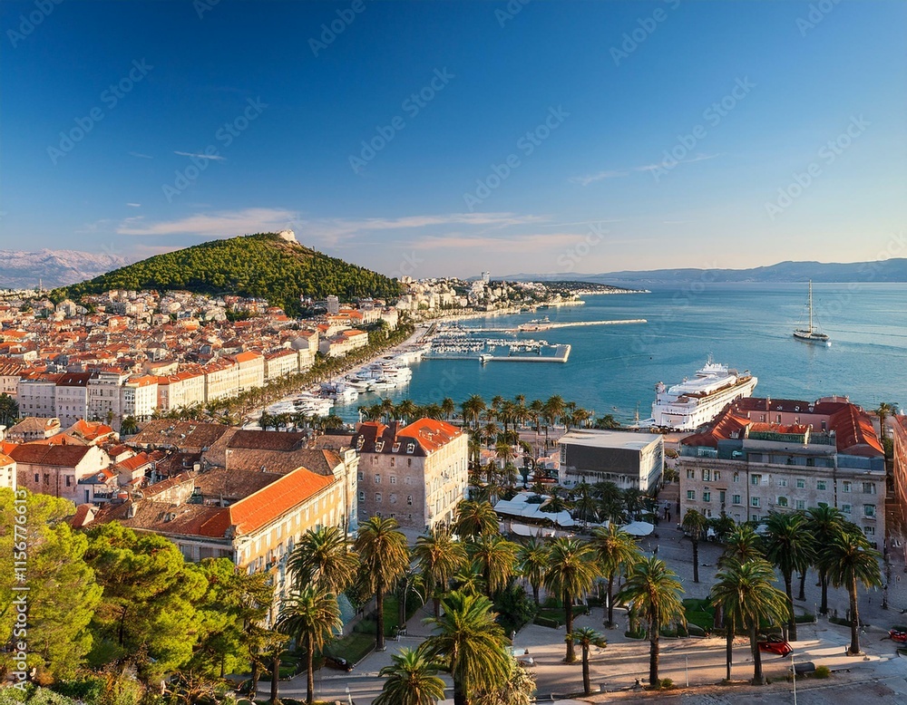 Fototapeta premium Old town of Split in Dalmatia, Croatia.