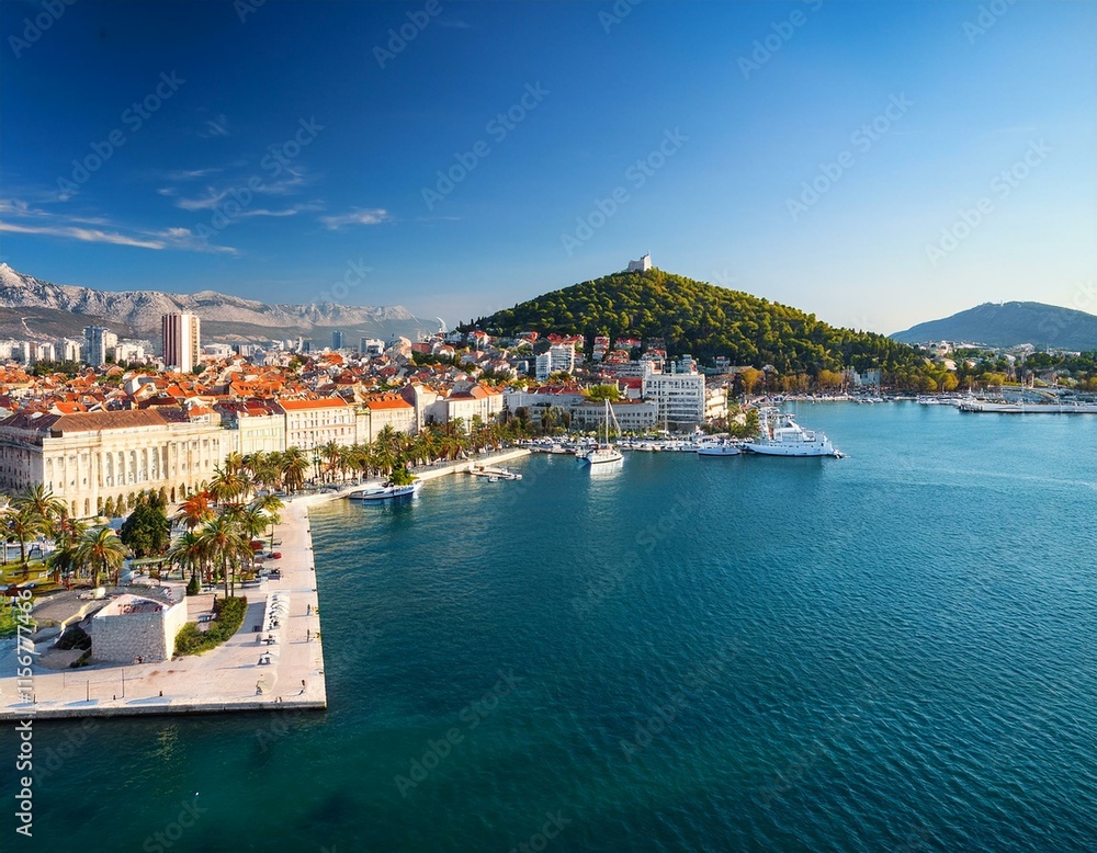Obraz premium Old town of Split in Dalmatia, Croatia.