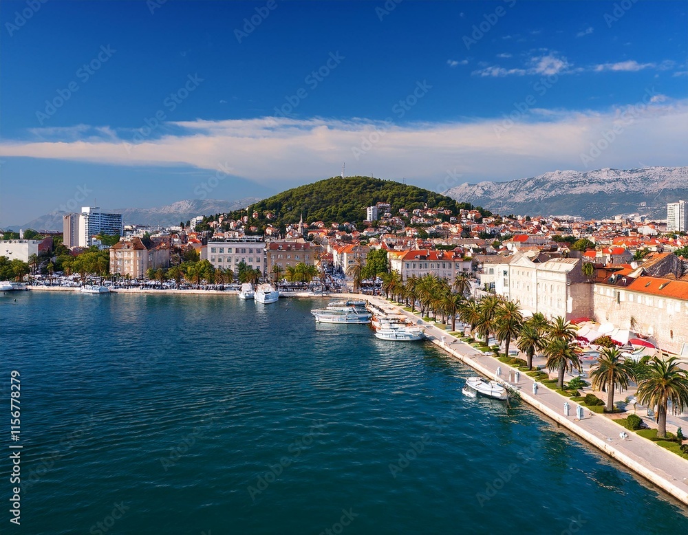Fototapeta premium Old town of Split in Dalmatia, Croatia.