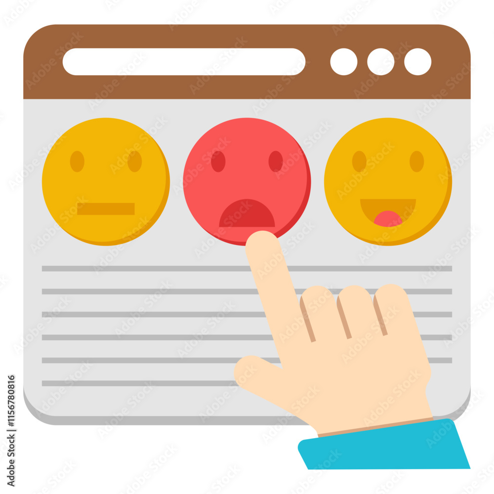 Creative design icon of feedback expression Creative design icon of feedback expression