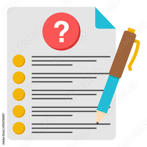 Trendy design icon of frequently ask question