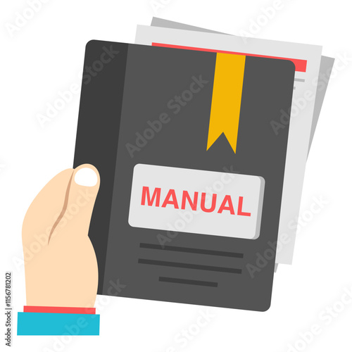 Modern design icon of manual