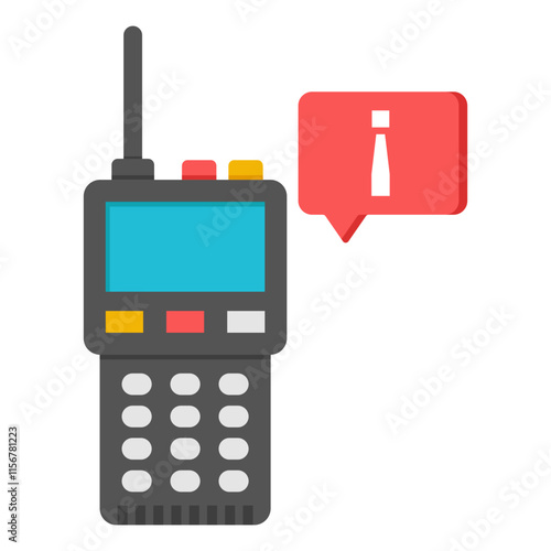 A unique design icon of walkie talkie