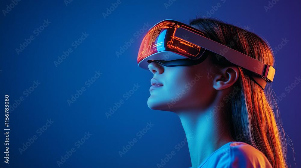 Female IT Specialist Analyzing Code and Data Exploring Cybersecurity and Artificial Intelligence with Augmented Reality Female IT Specialist Analyzing Code and Data Exploring Cybersecurity and Artificial Intelligence with Augmented Reality