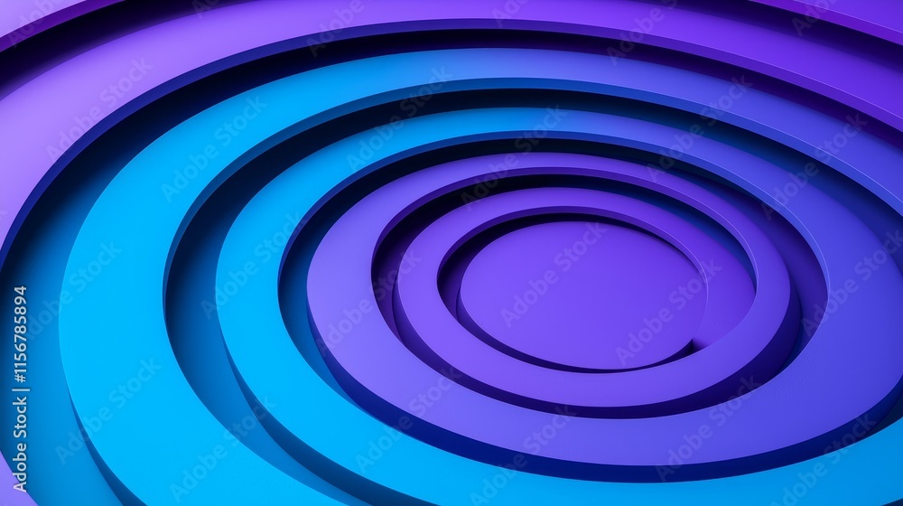 3D wallpaper with a blue and purple gradient, abstract background with 3D spirals, ideal for business use. 3D wallpaper with a blue and purple gradient, abstract background with 3D spirals, ideal for business use.