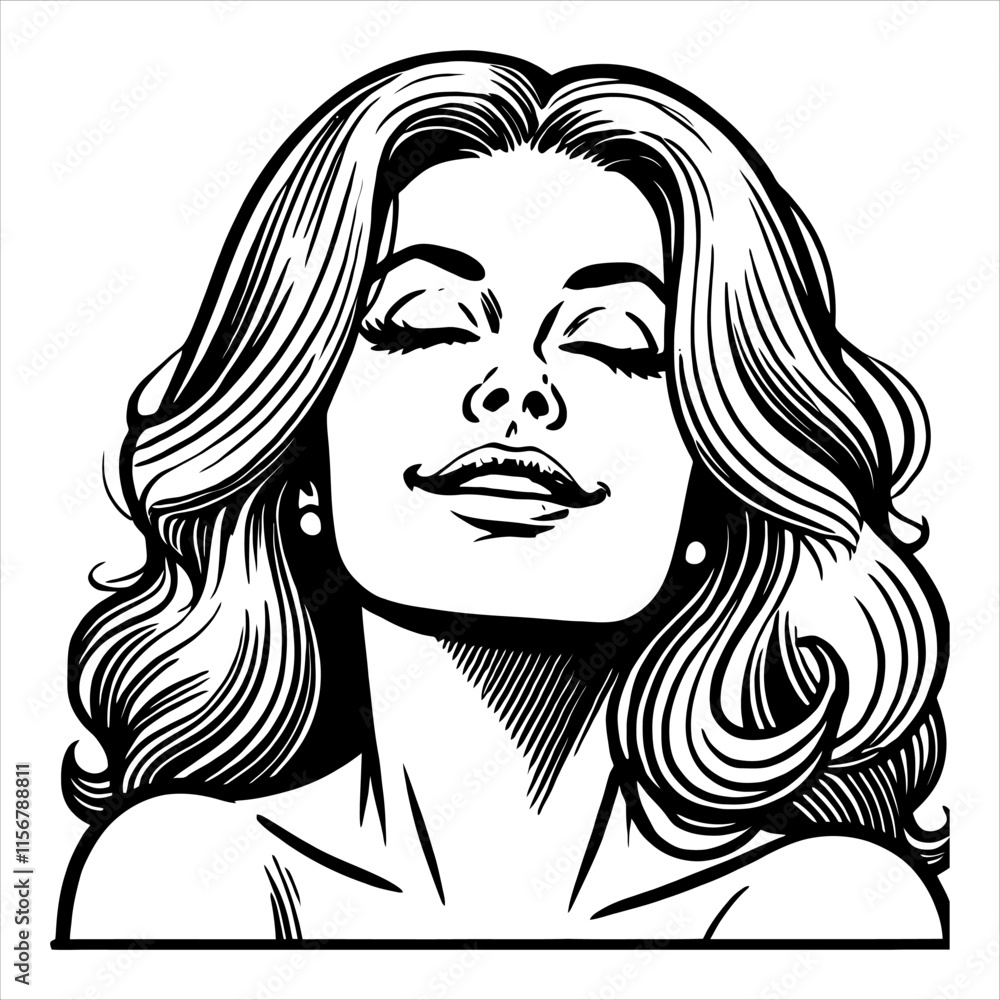 Woman with an expression of p... Woman with an expression of p...