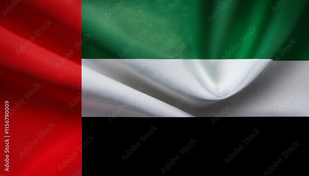 Naklejka premium National flag of United Arab Emirates High resolution