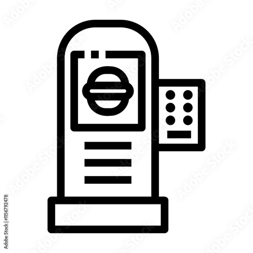 drive thru fast food Line Icon
