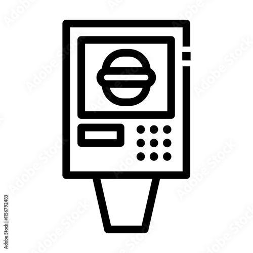 drive thru fast food Line Icon
