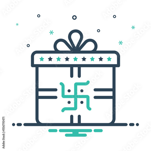 Mix icon for gift