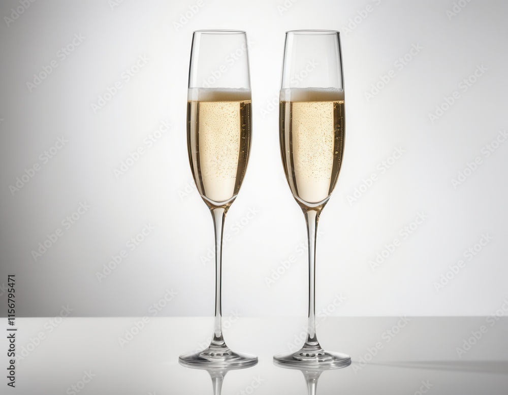 Elegant Pair of Champagne Flutes Elegant Pair of Champagne Flutes