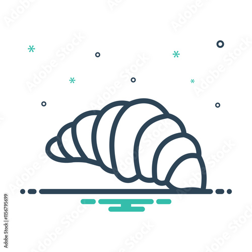 Mix icon for croissant