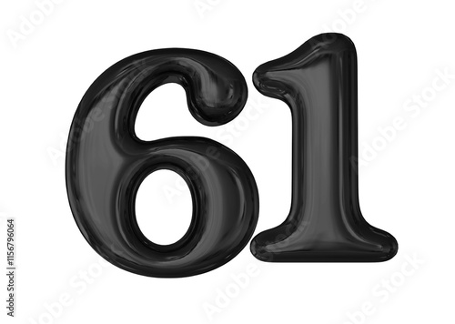 Black  Number 61 photo