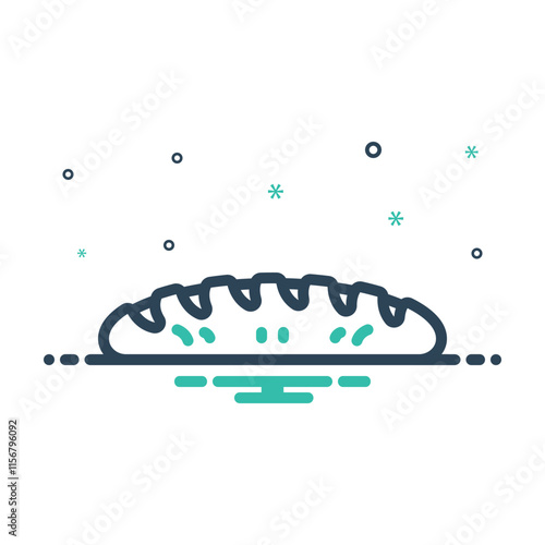 Mix icon for baguette