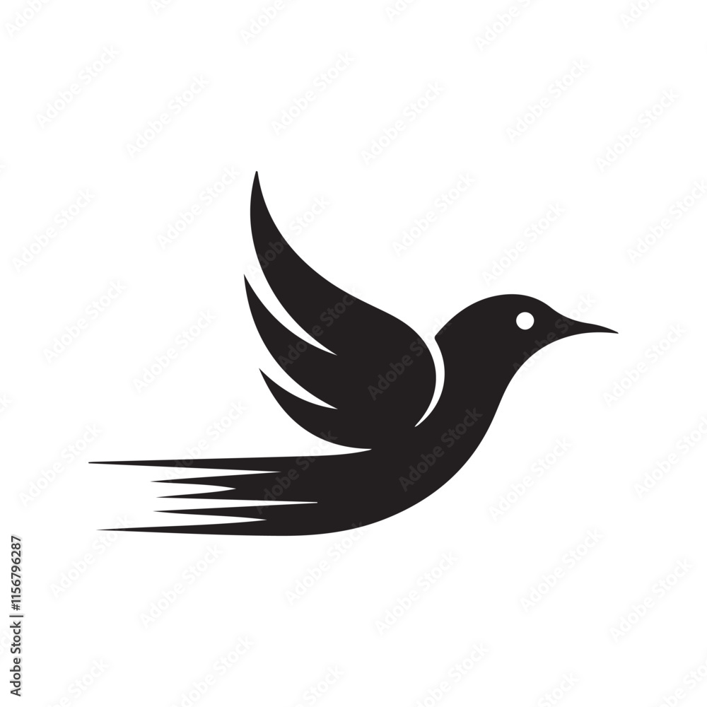 Obraz premium Bird logo icon vector illustration