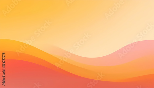 Abstract Orange and Pink Wave Background Design