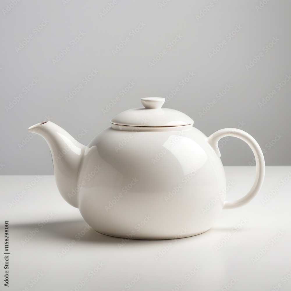 Elegant Ceramic Teapot with Lid Elegant Ceramic Teapot with Lid