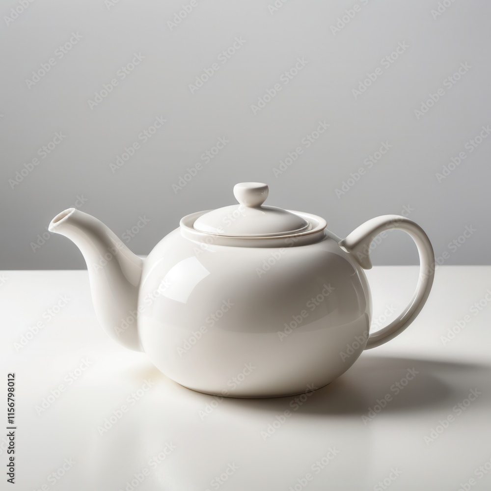 Elegant Ceramic Teapot with Lid Elegant Ceramic Teapot with Lid