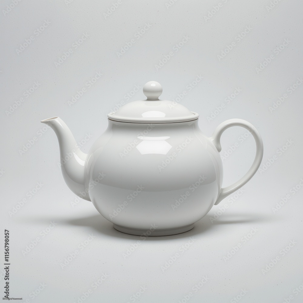 Elegant Ceramic Teapot with Lid Elegant Ceramic Teapot with Lid